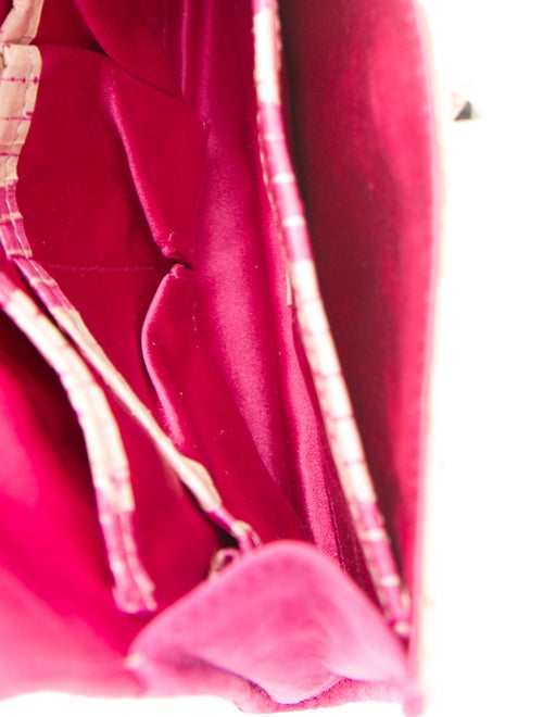 Dee Ocleppo Embossed Leather Clutch