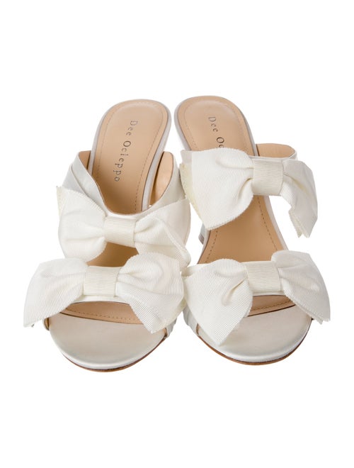 Dee Ocleppo Satin Animal Print Slides