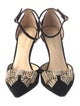 Dee Ocleppo Satin Crystal Embellishments D'Orsay Pumps