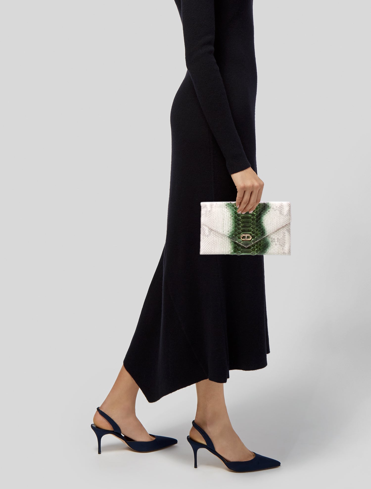 Dee Ocleppo Python Clutch
