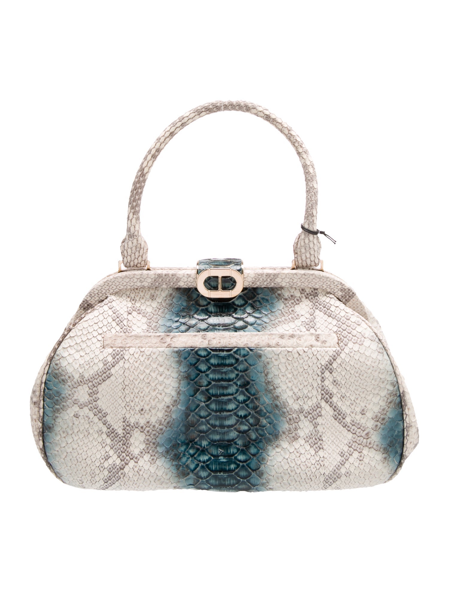 Dee Ocleppo Python Top Handle Bag