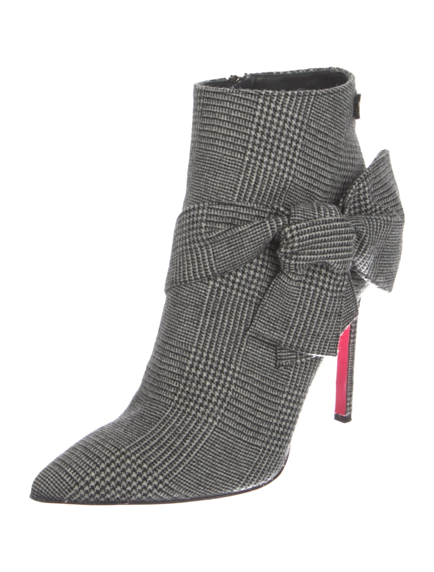 Dee Ocleppo Houndstooth Print Sock Boots