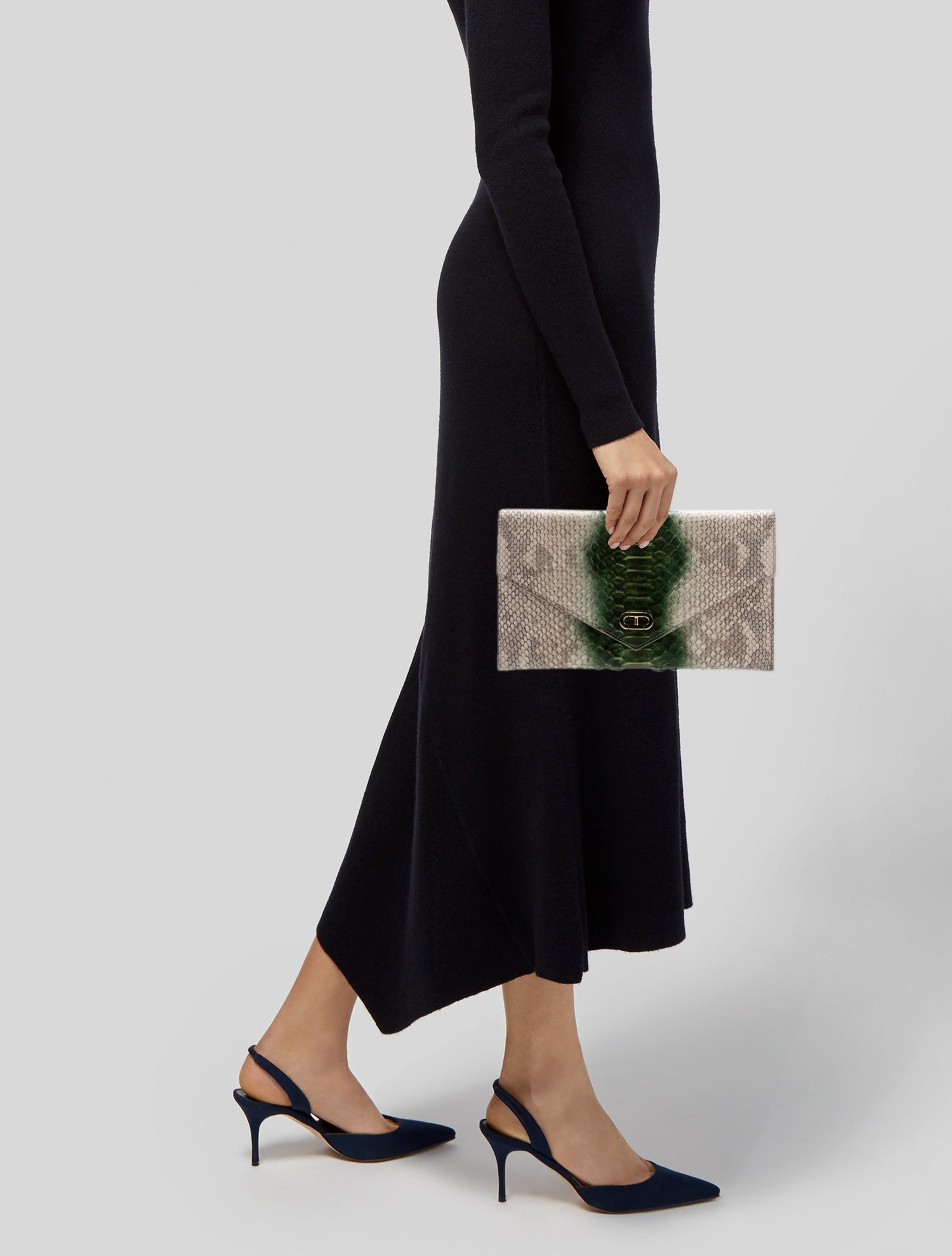 Dee Ocleppo Python Clutch