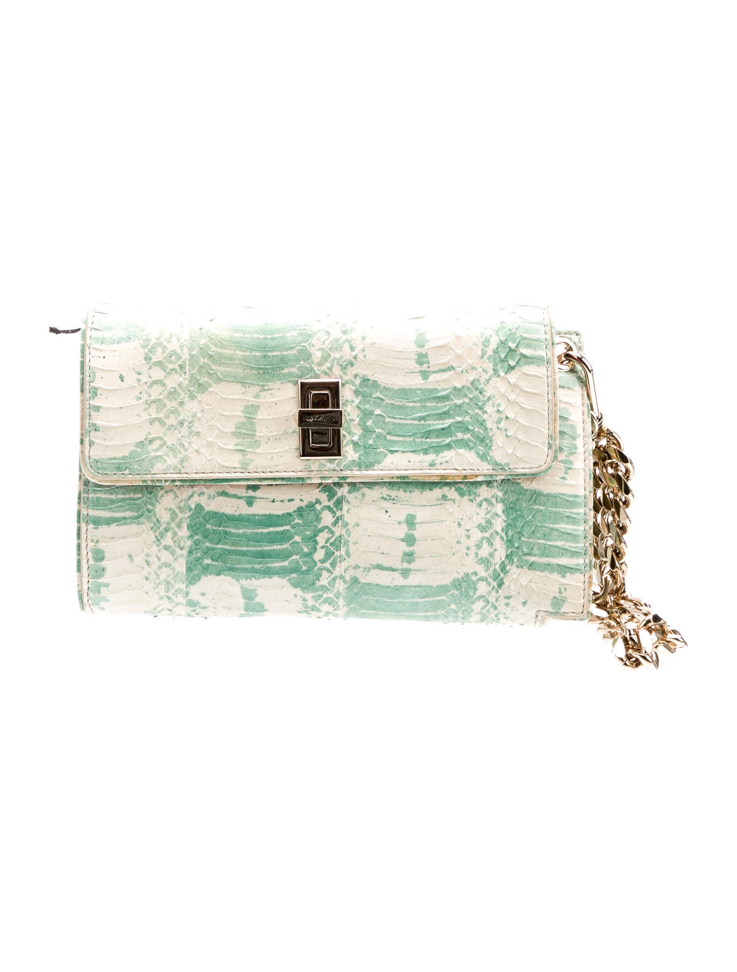 Dee Ocleppo Snakeskin Minaudière