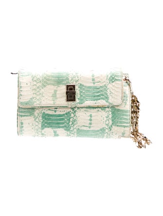 Dee Ocleppo Snakeskin Minaudière