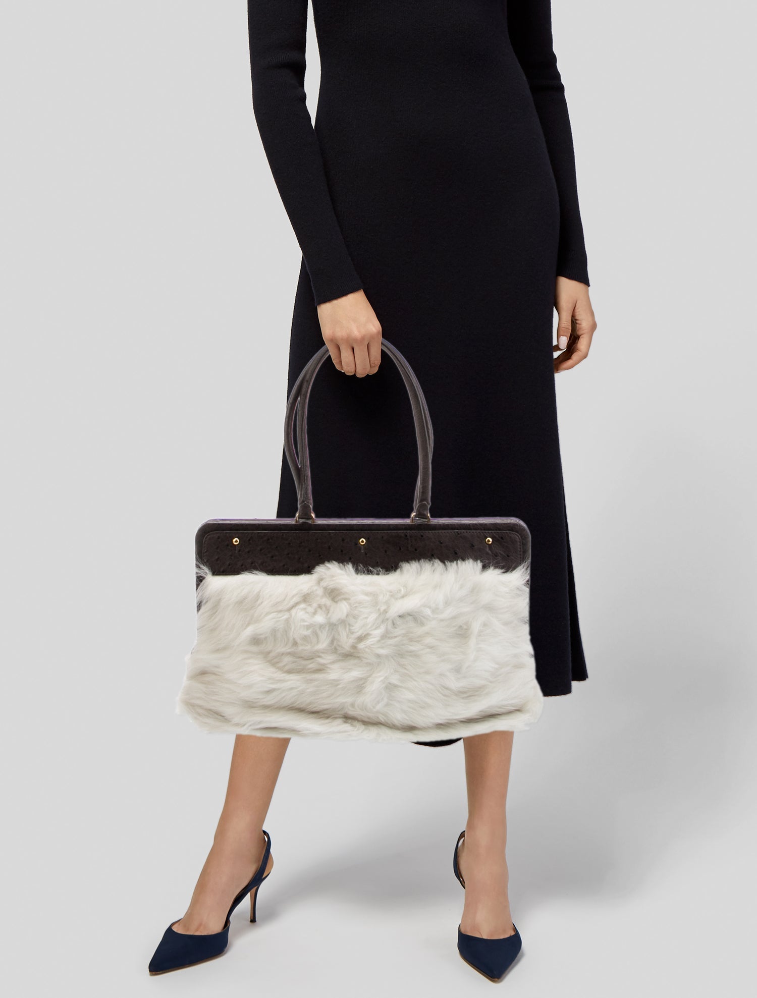 Dee Ocleppo Faux Fur Shoulder Bag