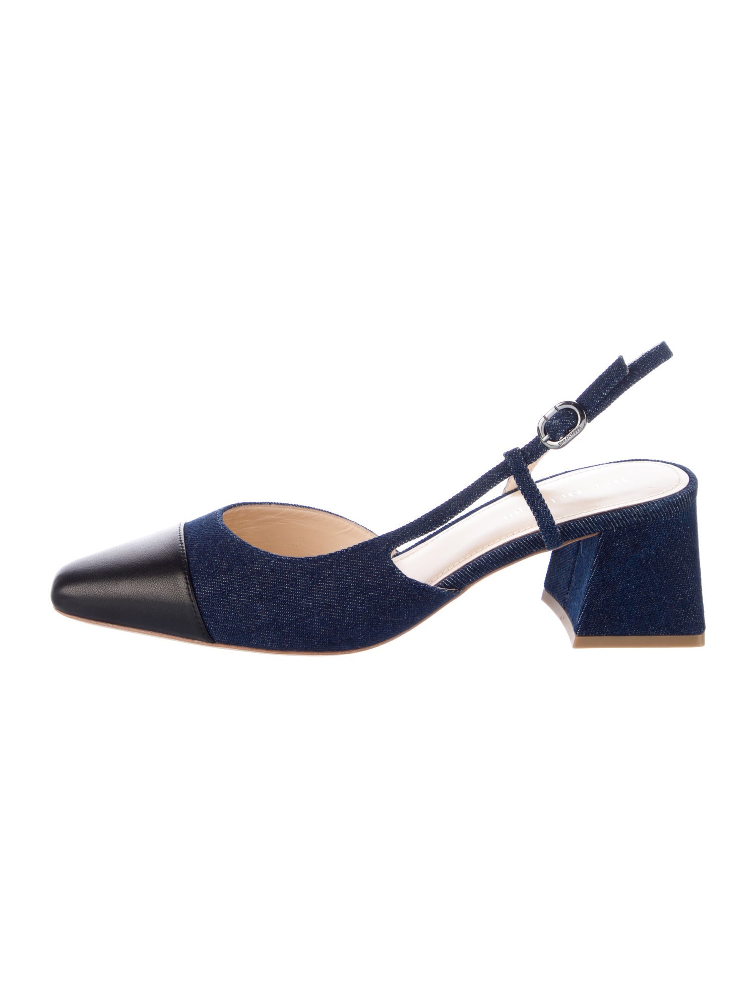 Dee Ocleppo Denim Slingback Pumps