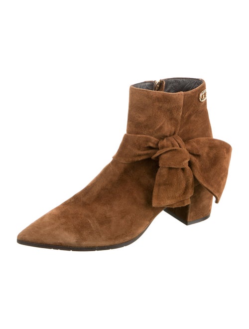 Dee Ocleppo Suede Bow Accents Boots