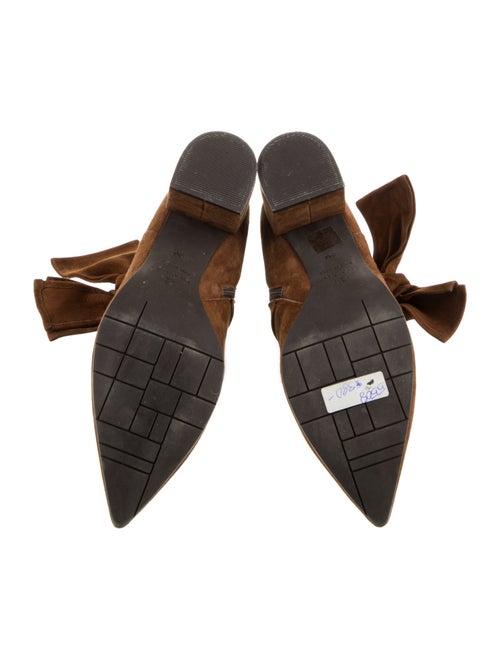 Dee Ocleppo Suede Bow Accents Boots