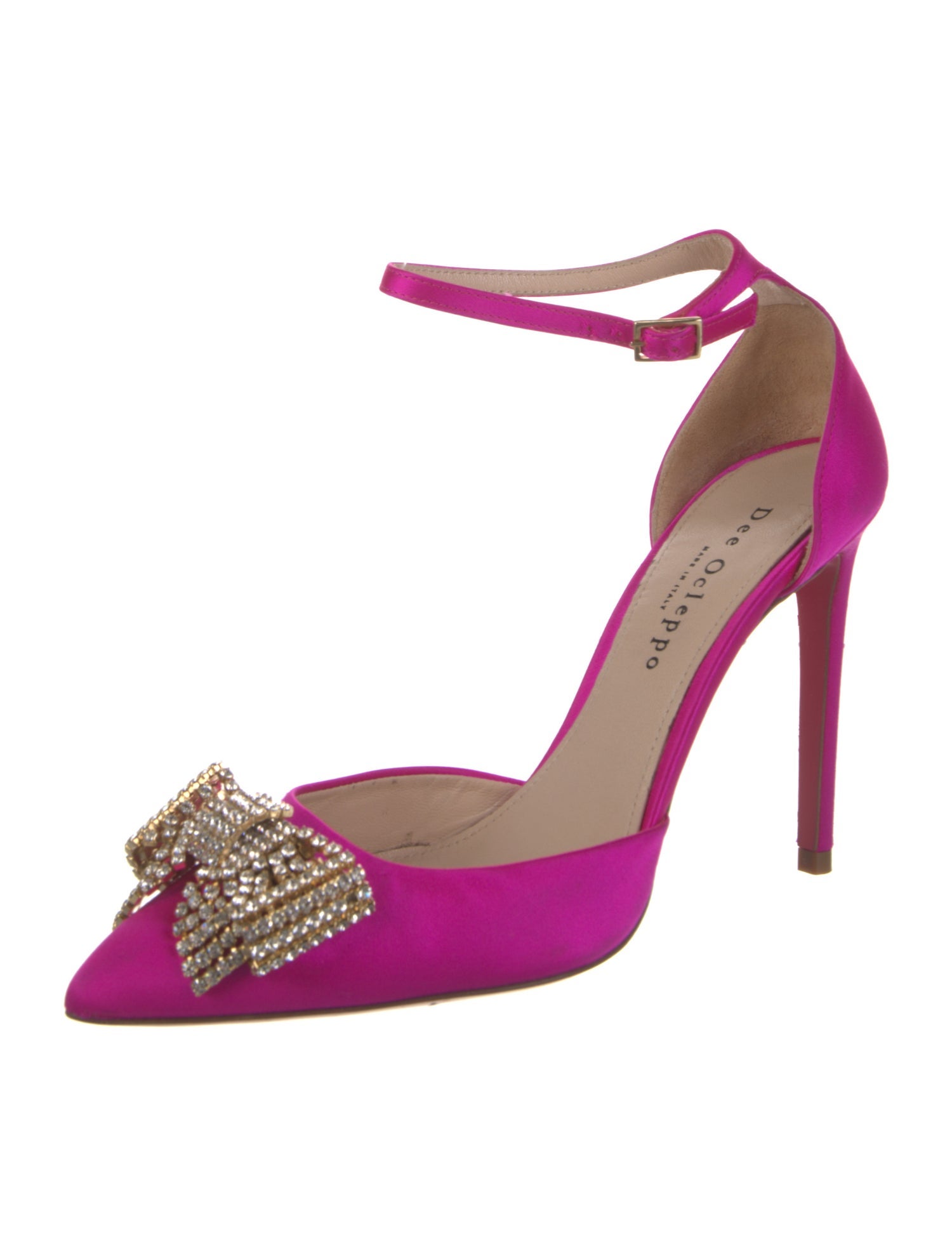 Dee Ocleppo Satin D'Orsay Pumps
