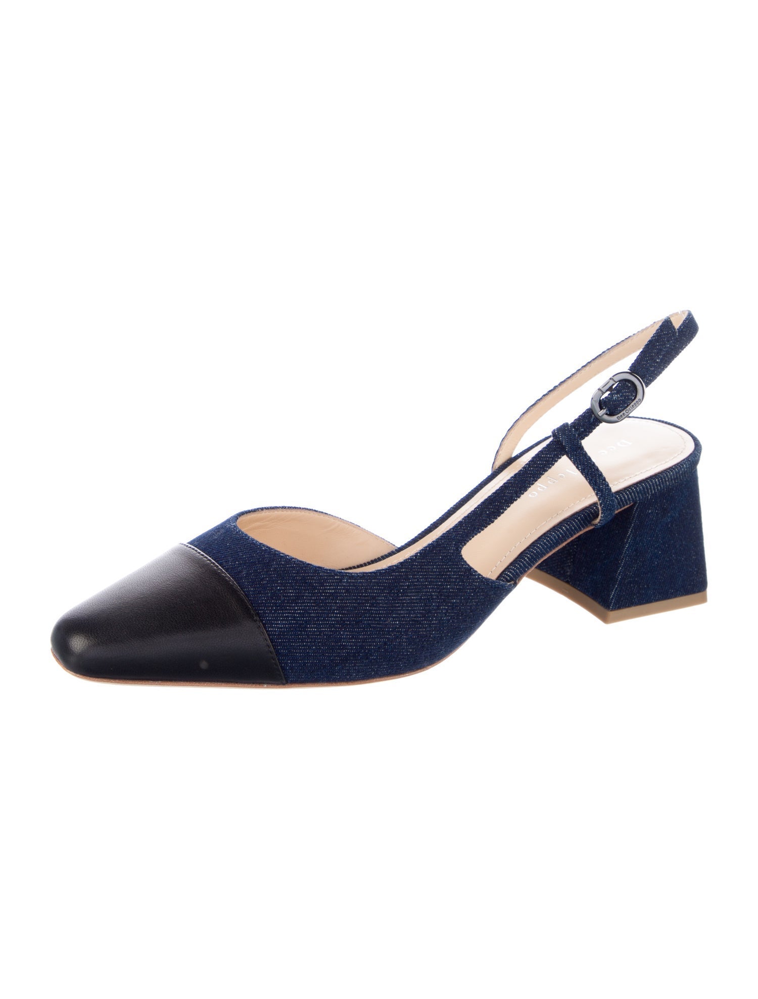 Dee Ocleppo Denim Slingback Pumps