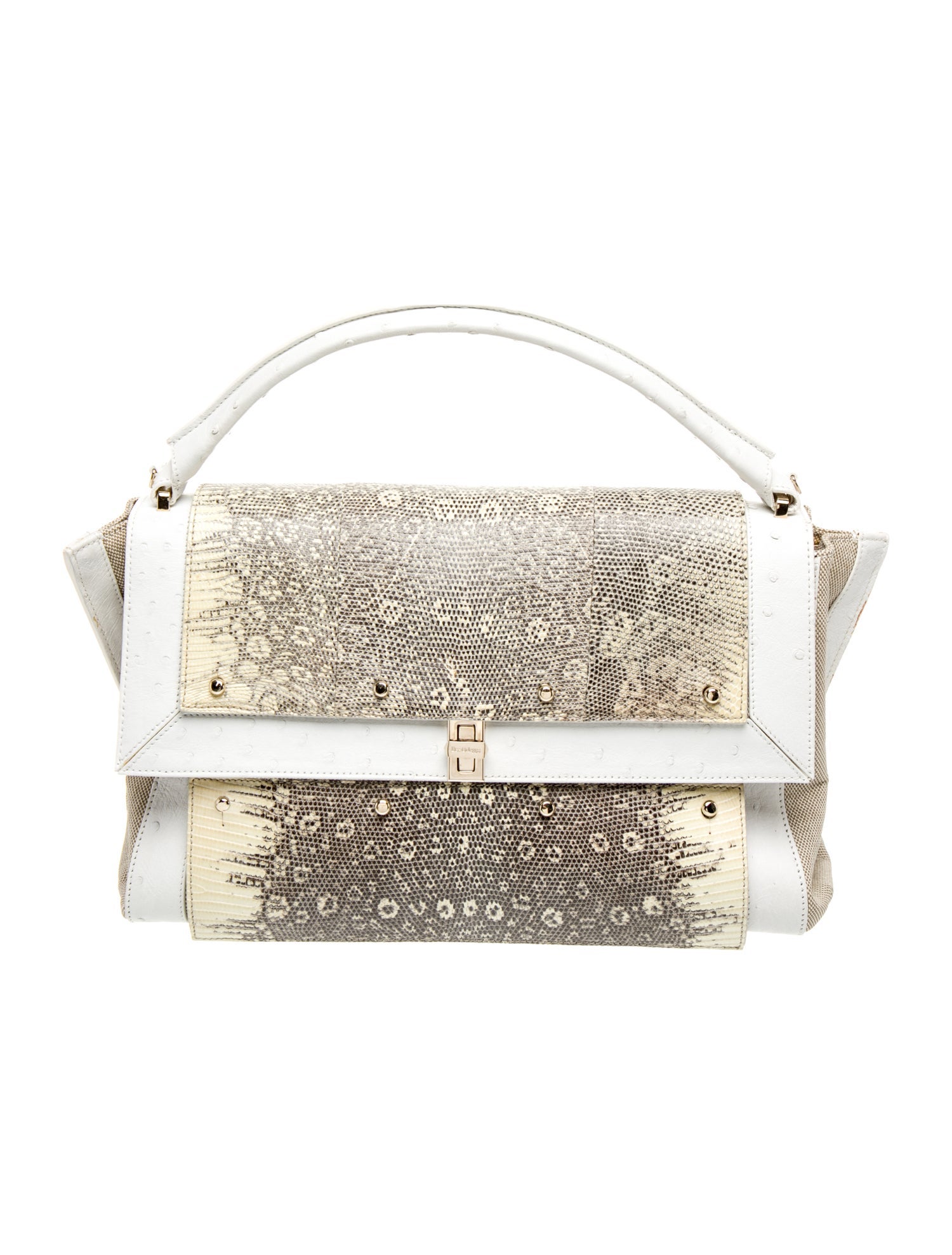 Dee Ocleppo Ostrich Top Handle Bag