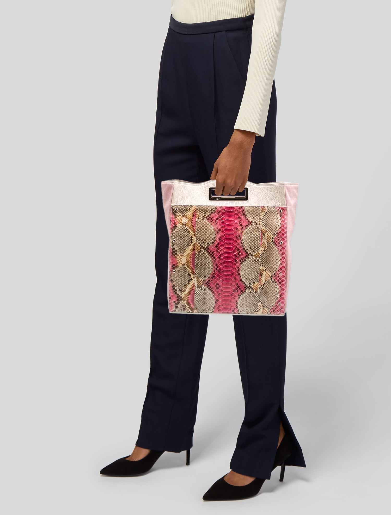 Dee Ocleppo Leather Top Handle Bag