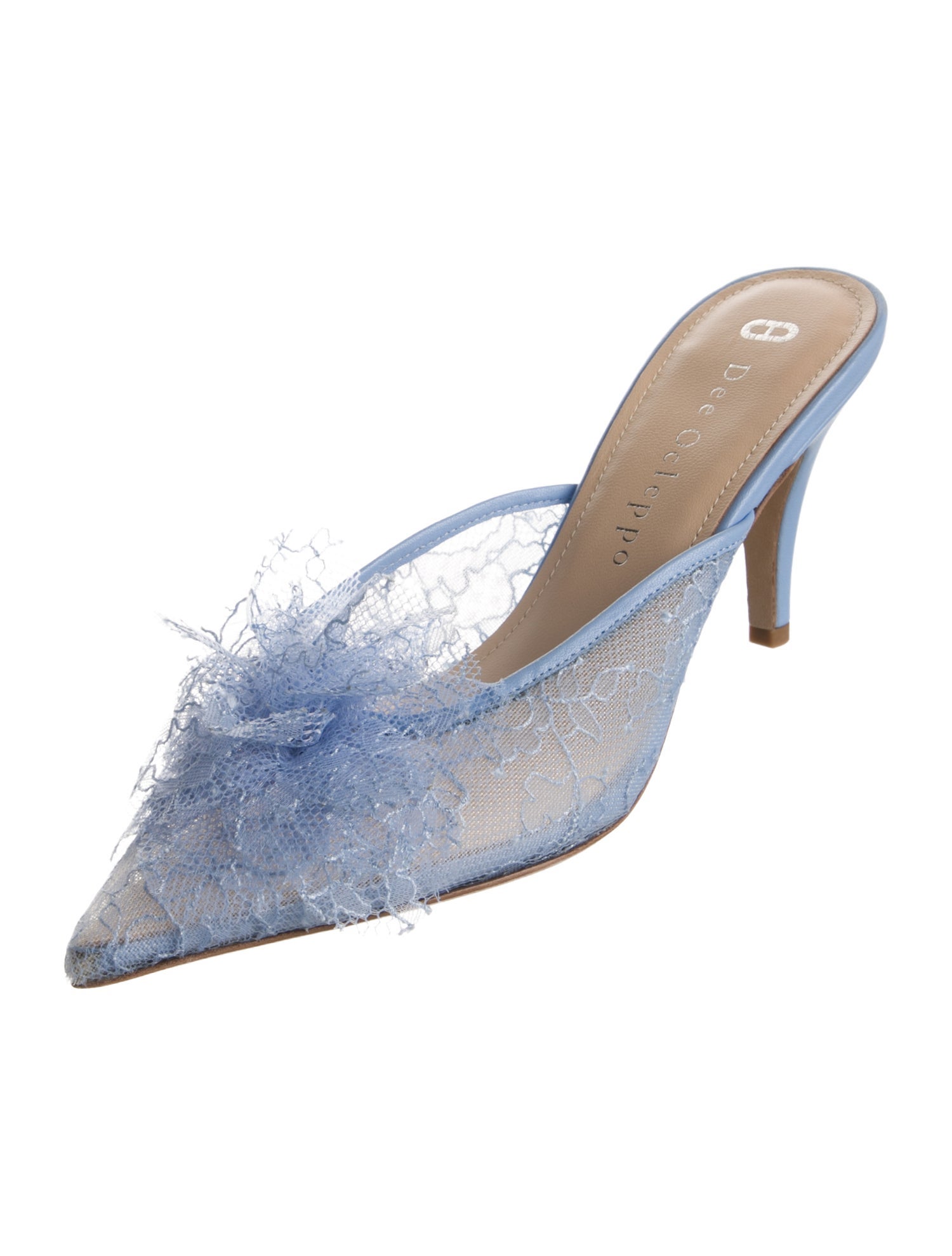 Dee Ocleppo Lace Lace Pattern Mules