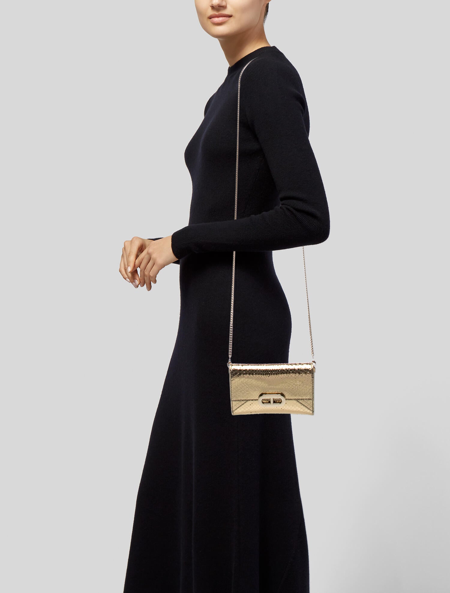 Dee Ocleppo Python Crossbody Bag