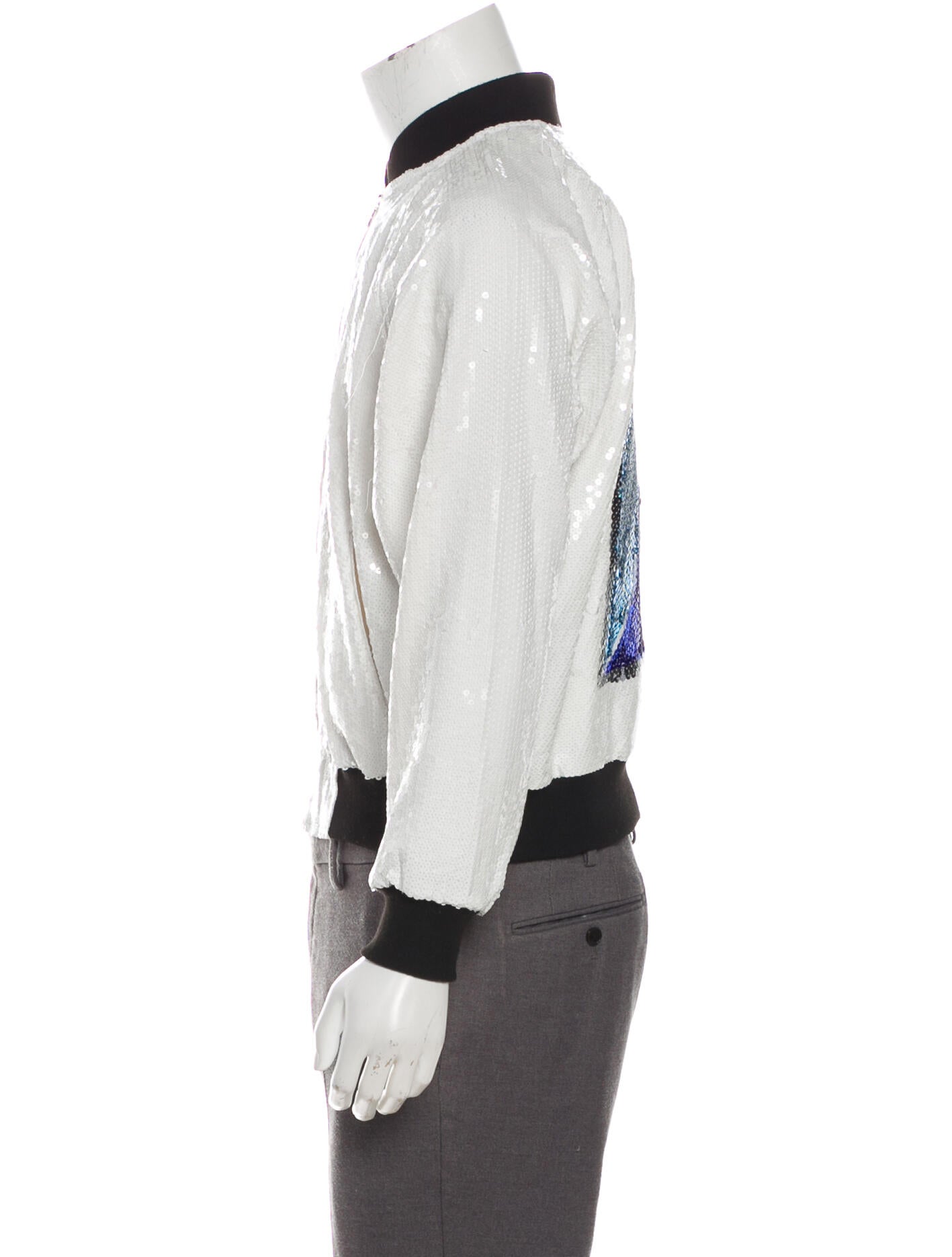 Enfants Riches Déprimés Parliament Sequin Jacket - White Outerwear 