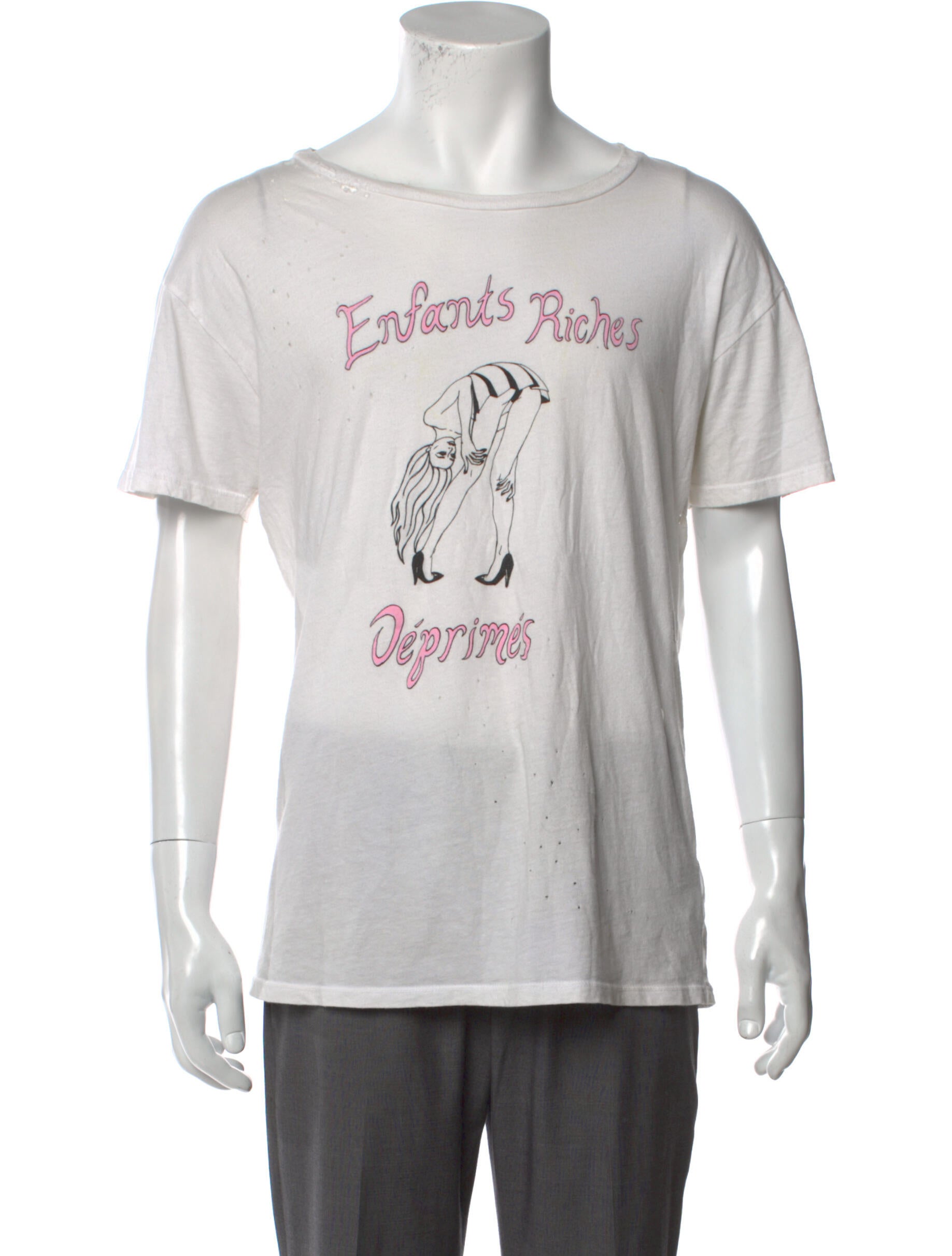 ENFANTS RICHES DEPRIMES Tシャツ ピンク