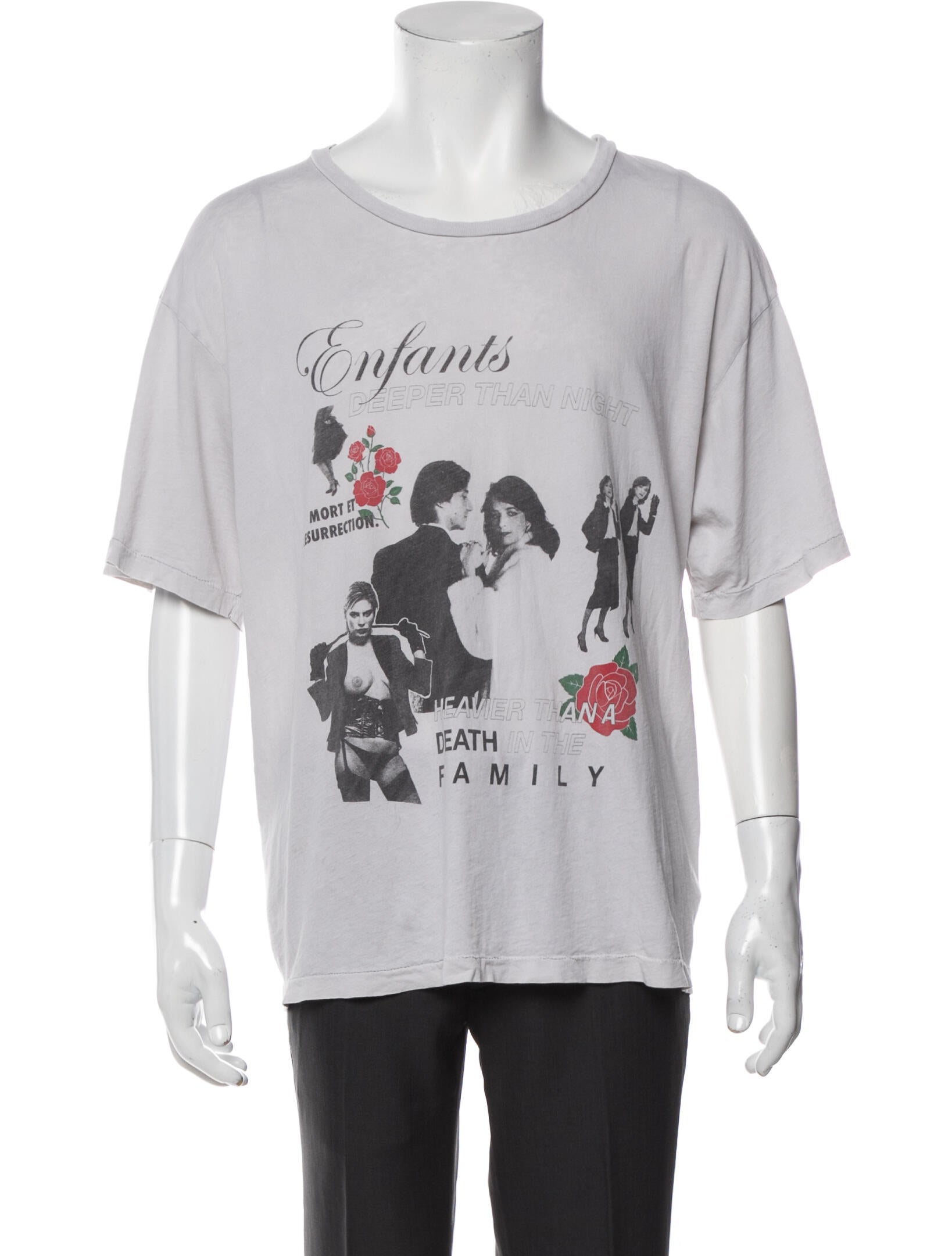 Enfants Riches Déprimés Graphic Print Crew Neck T-Shirt - Grey T