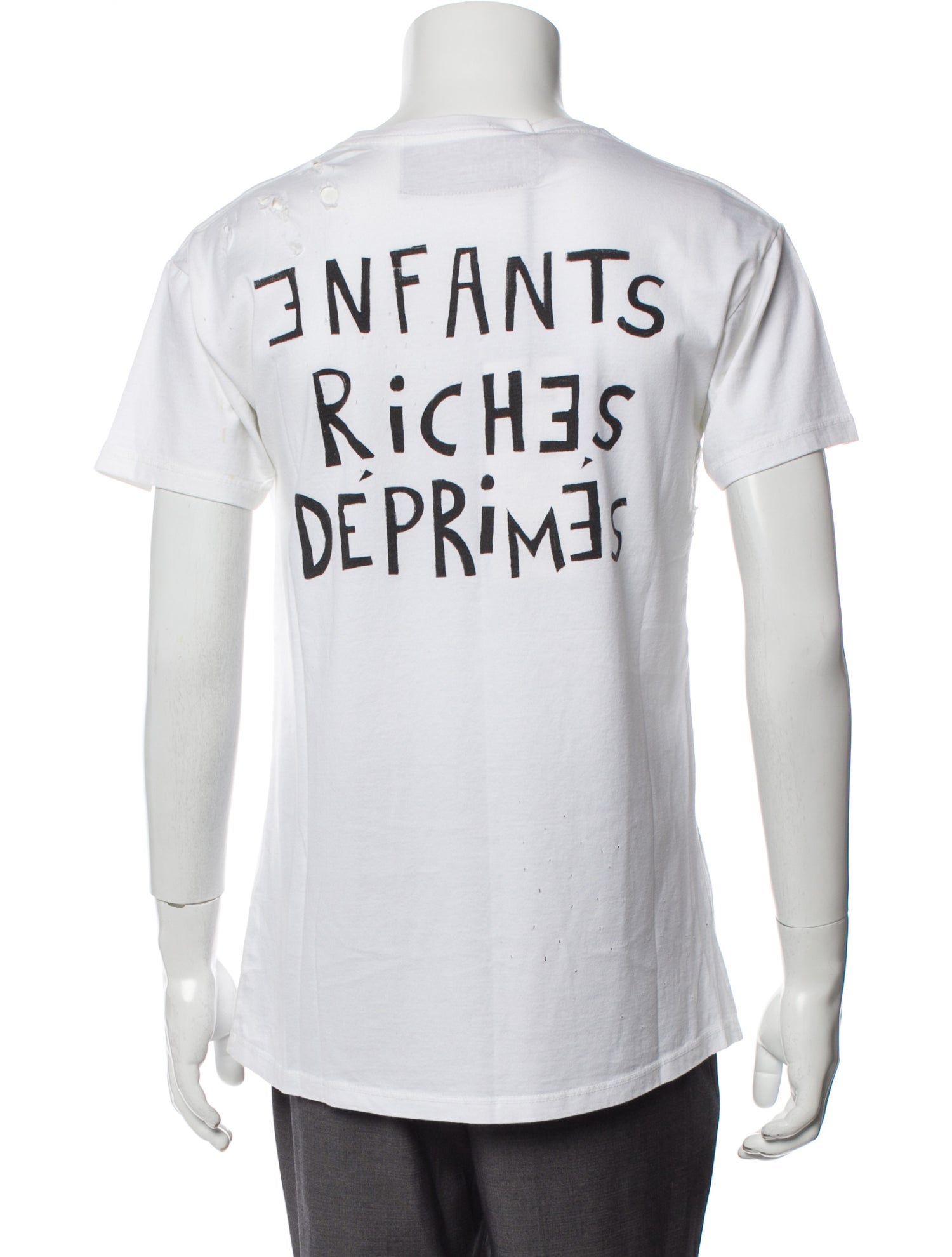 Enfants Riches Déprimés Graphic Print Crew Neck T-Shirt - White T