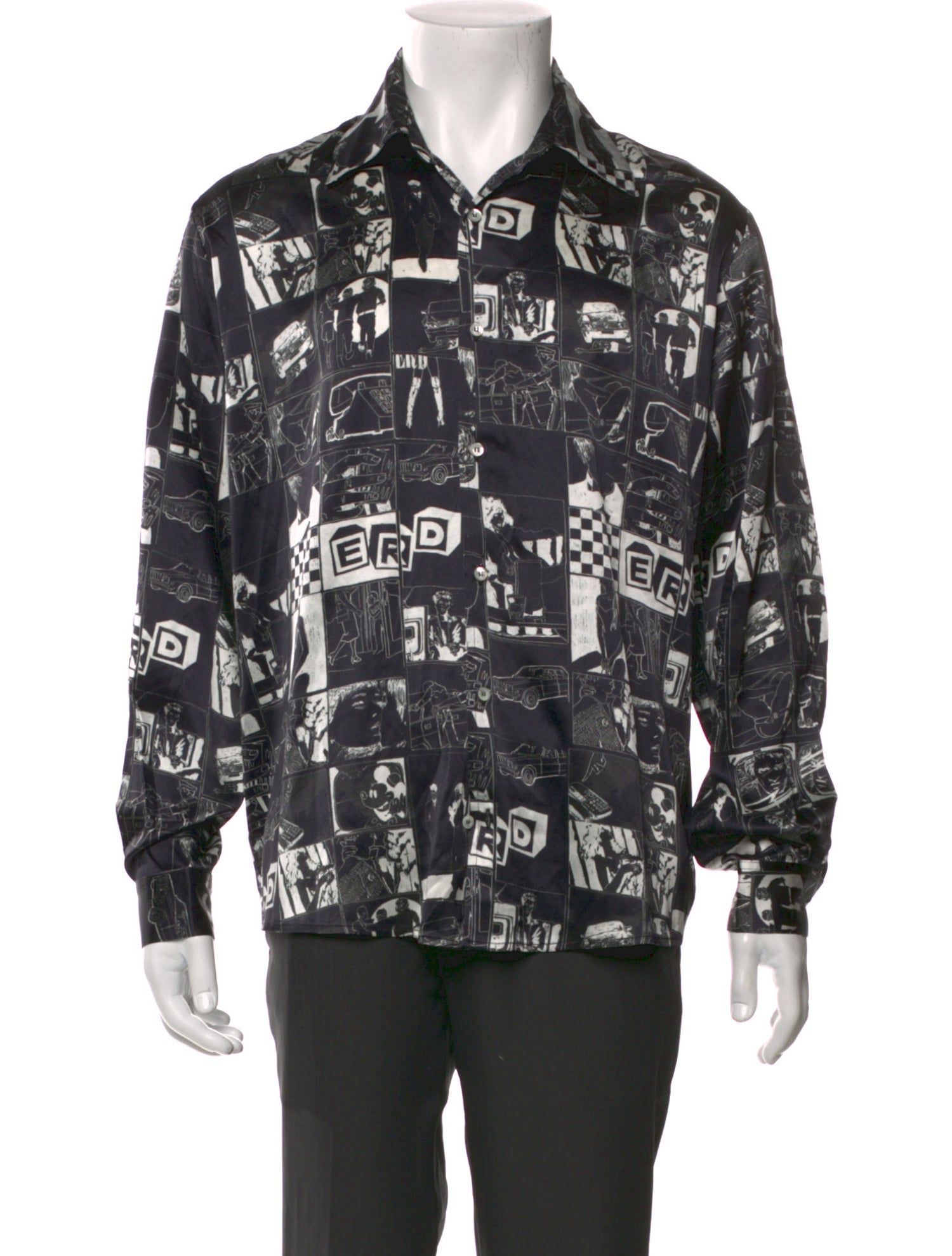 Enfants Riches Déprimés Comics Silk Denim Shirt w/ Tags