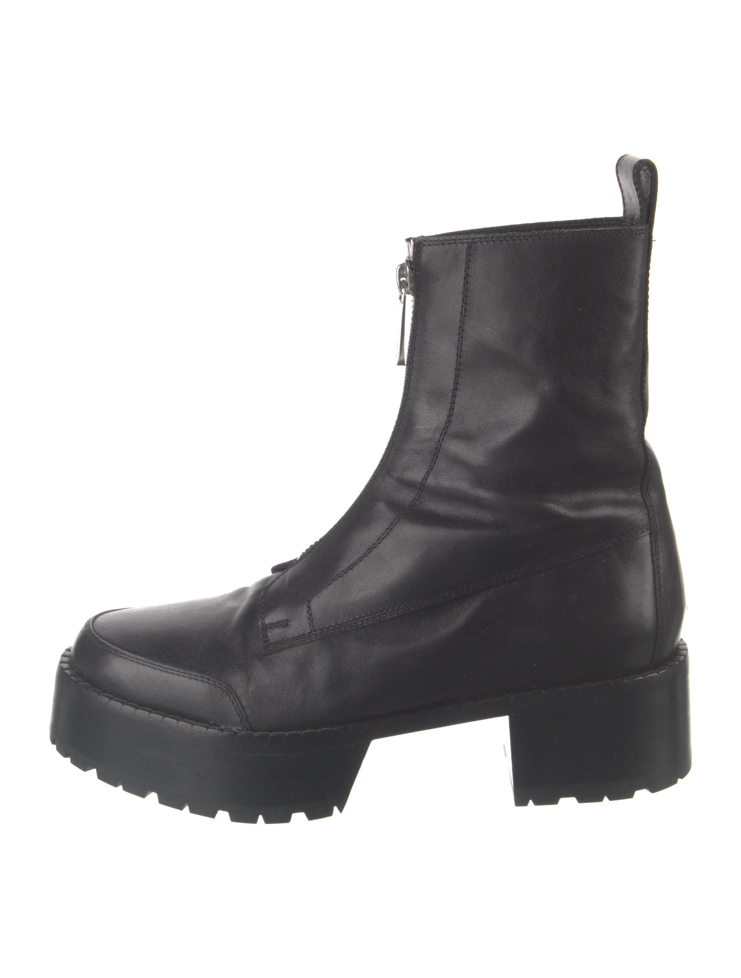 Saint Laurent Wyatt 60 Leather Ankle Boots - Black Boots, Shoes