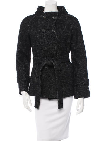 Derek Lam Bouclé Double-Breasted Coat