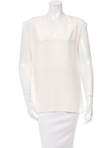 Derek Lam Sleeveless V-Neck Top