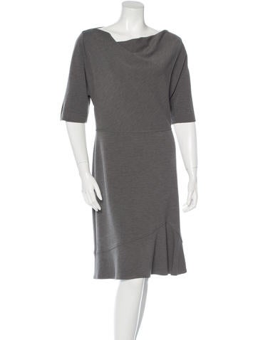 Derek Lam Wool Cowl Neck Dress