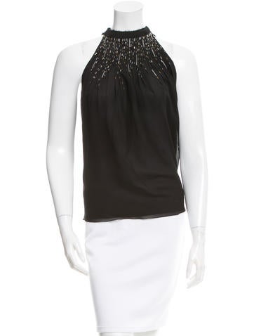 Derek Lam Silk Beaded Top