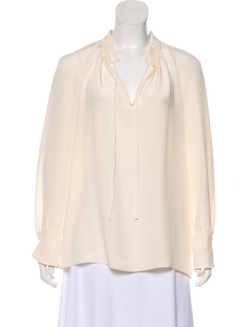 Derek Lam Silk Long Sleeve Blouse