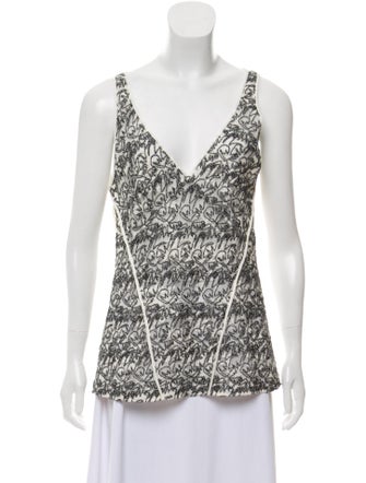 Derek Lam Sleeveless Lace Blouse