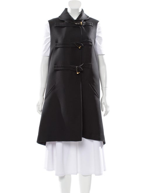 Derek Lam Wool Long Vest Black
