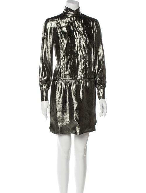Derek Lam Silk Mini Dress Green