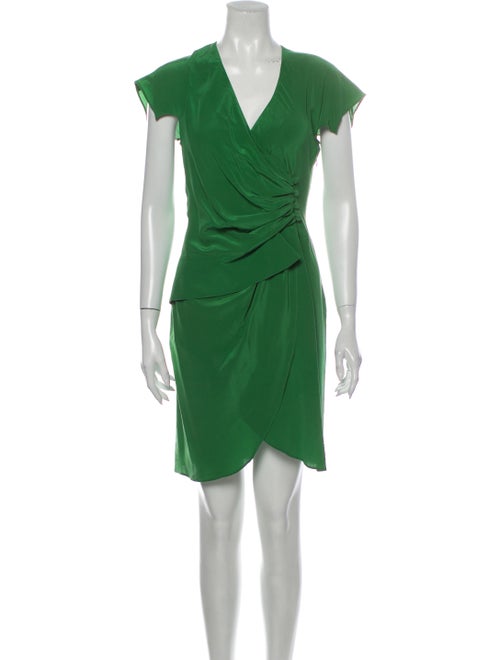 Derek Lam Silk Mini Dress Green