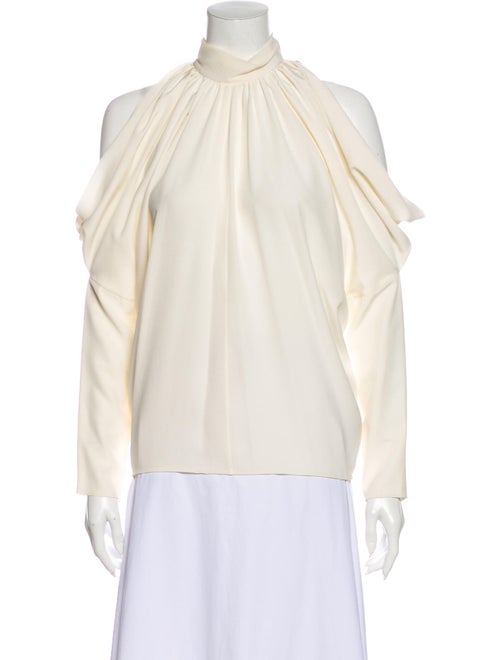 Derek Lam Silk Mock Neck Blouse