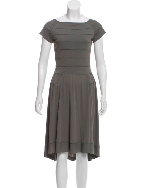 Derek Lam A-Line Midi Dress Green