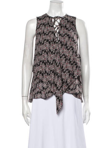 Derek Lam Tops Silk Floral Print Blouse XS