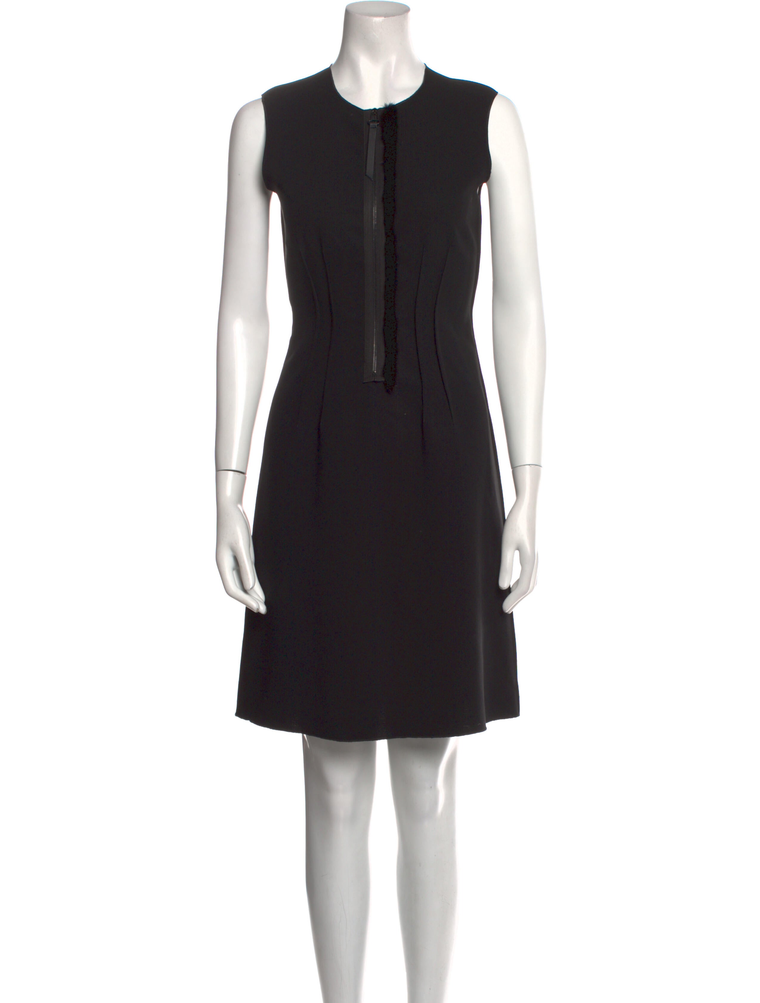 Derek Lam Virgin Wool Knee-Length Dress