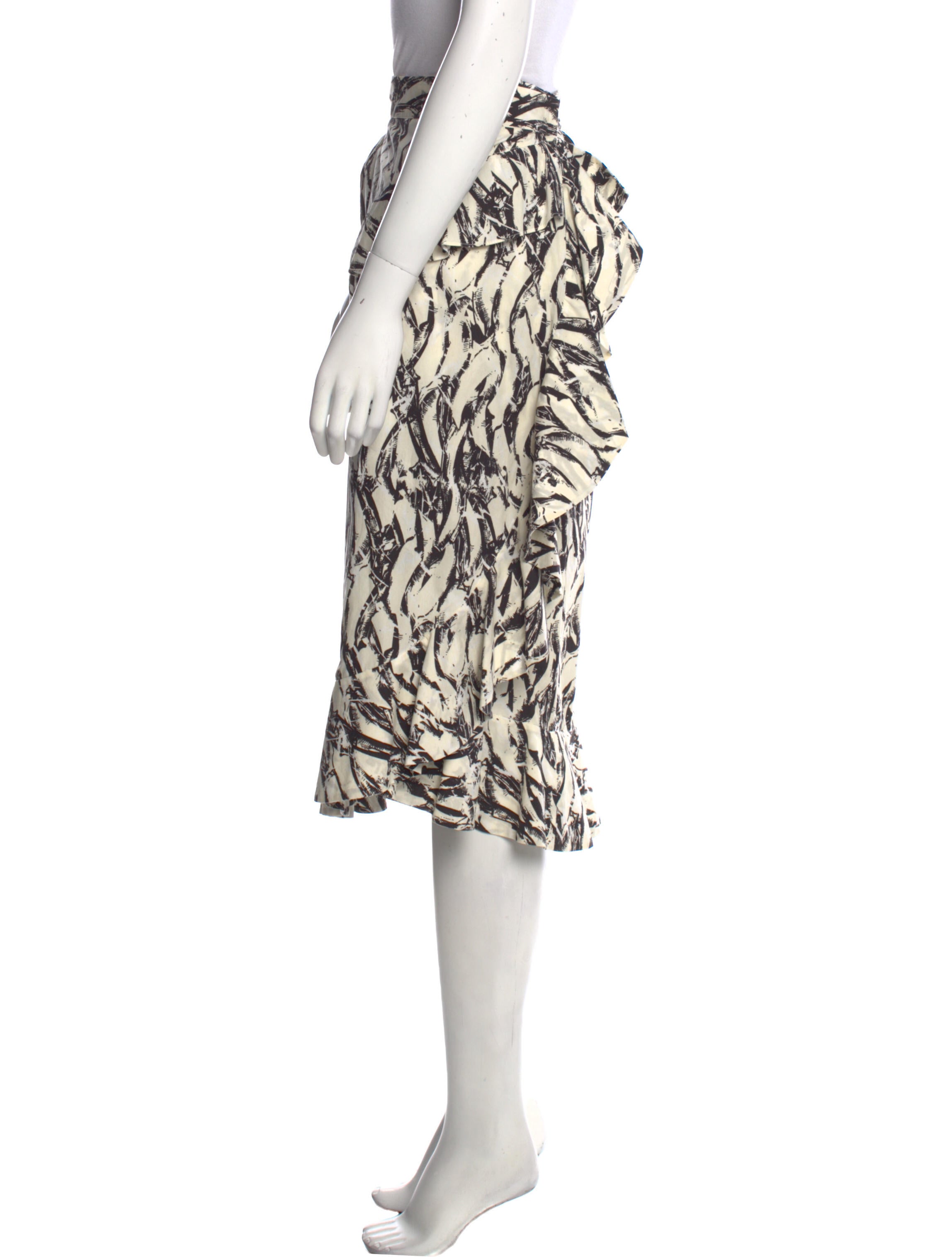 Derek Lam Printed Midi Length Skirt w/ Tags