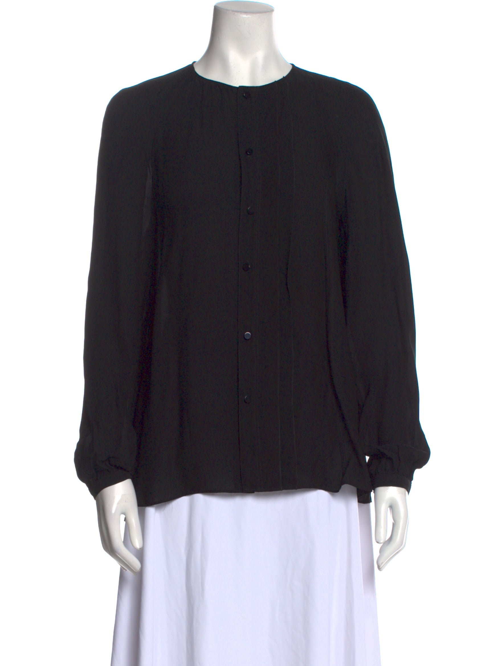 Derek Lam Crew Neck Long Sleeve Blouse