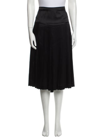 Derek Lam Pleated Accents Midi Length Skirt