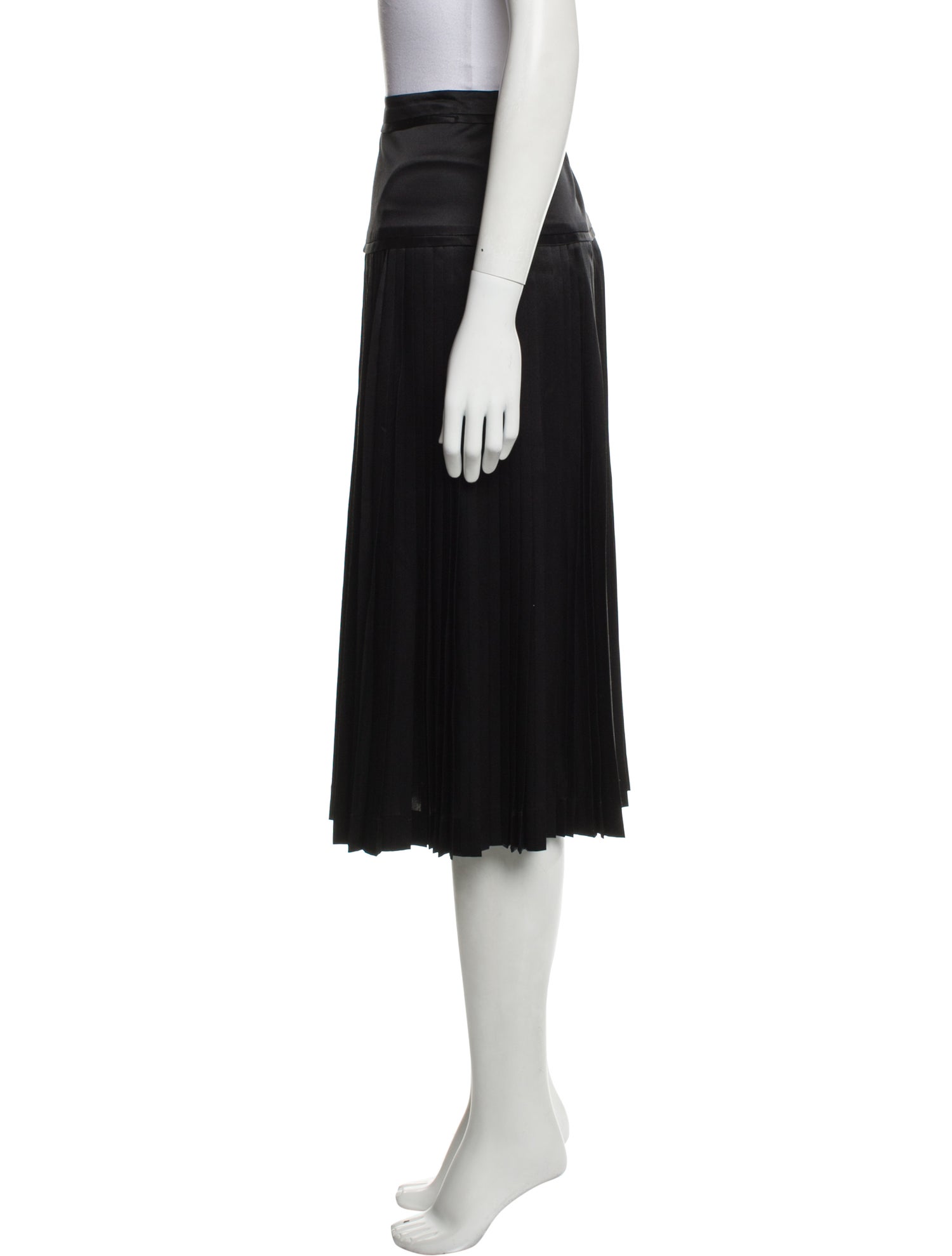 Derek Lam Pleated Accents Midi Length Skirt