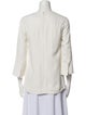 Derek Lam V-Neck Three-Quarter Sleeve Blouse