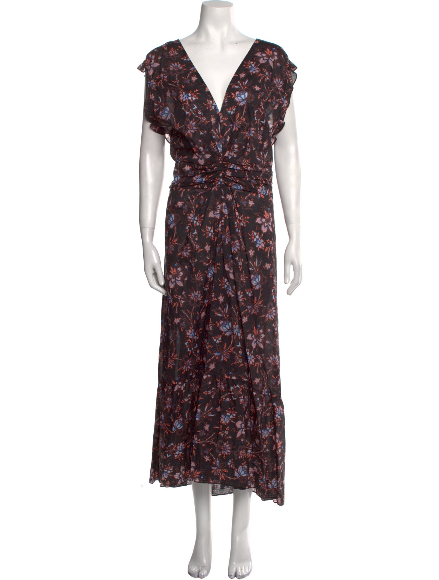 Derek Lam Floral Print Long Dress
