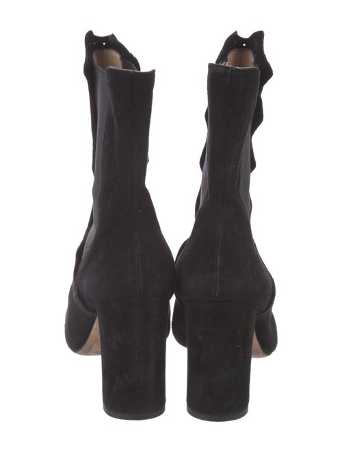 Derek Lam Suede Eyelet Trim Chelsea Boots