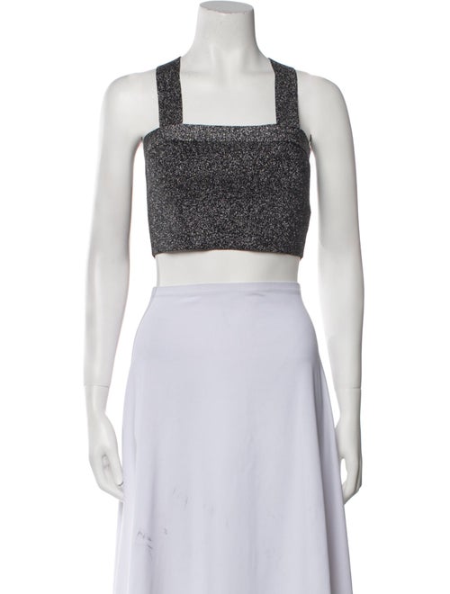 Derek Lam Square Neckline Sleeveless Crop Top