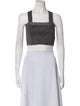 Derek Lam Square Neckline Sleeveless Crop Top