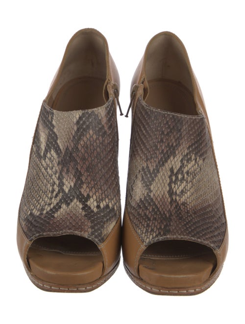 Derek Lam Ponyhair Animal Print Lace-Up Boots