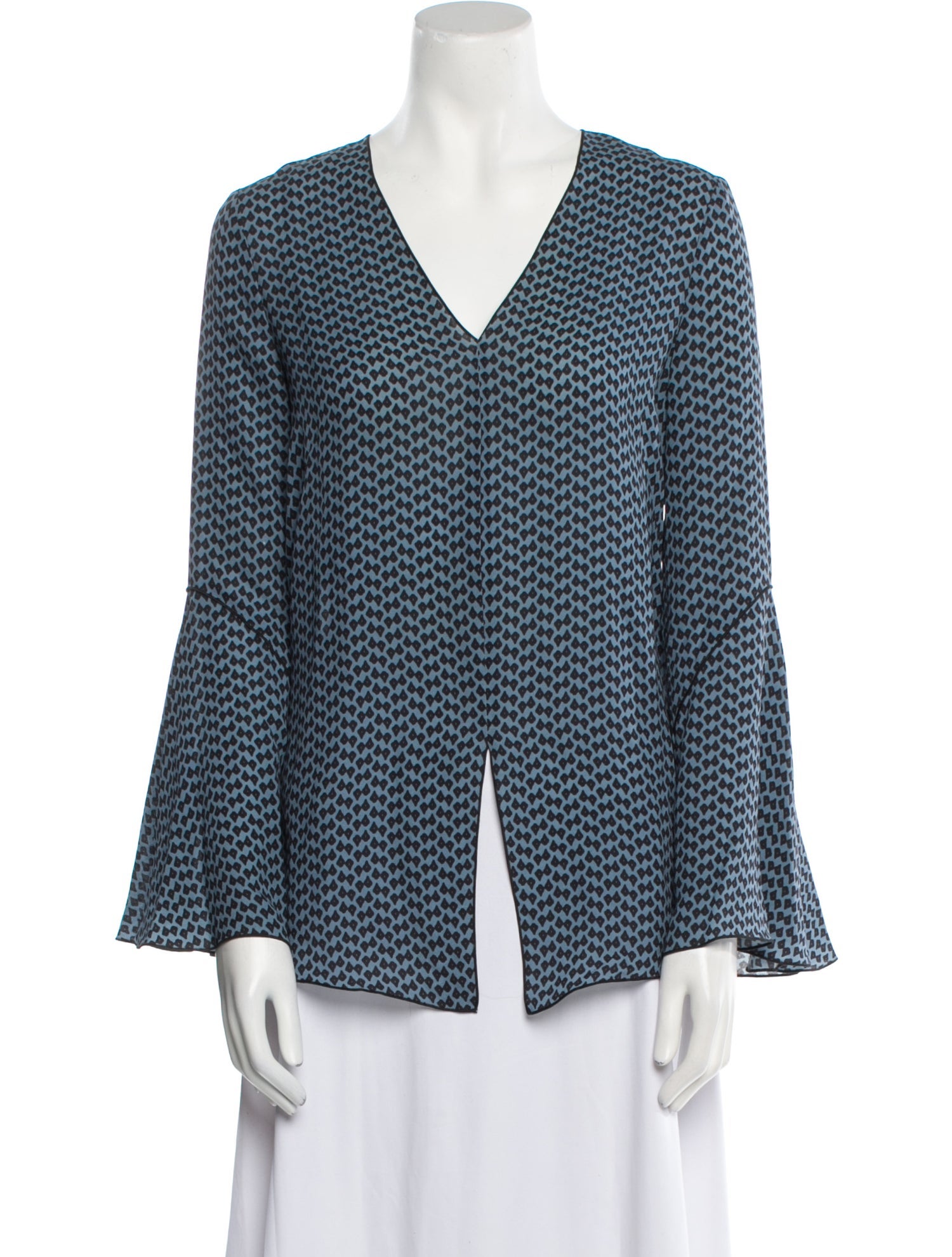 Derek Lam Silk Printed Blouse