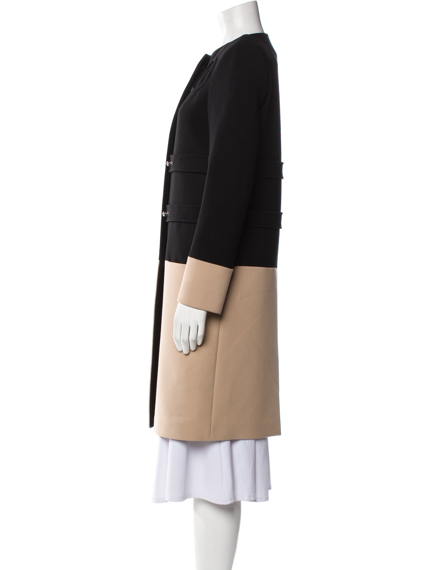 Derek Lam Colorblock Pattern Coat